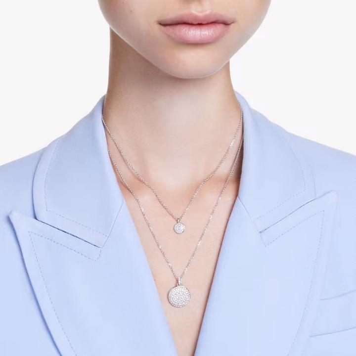 Immagine prodotto Swarovski Collana Meteora in look stratificato bianco (Metallo Swarovski)