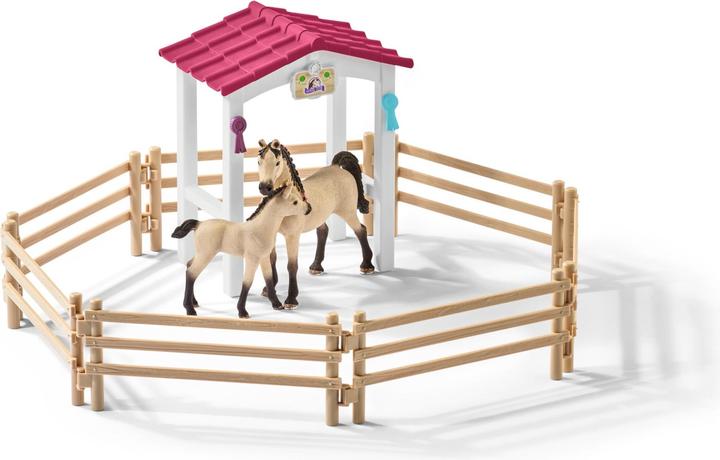 Produktbild Schleich Pferdebox mit arabischen Pferde und Begleiter