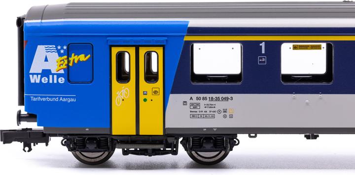 Actual product image Piko SBB Set 5-piece RE ZUGKRAFT AARGAU 1x BDt 1x A 3x B with IB Ep. V DC (Track H0)