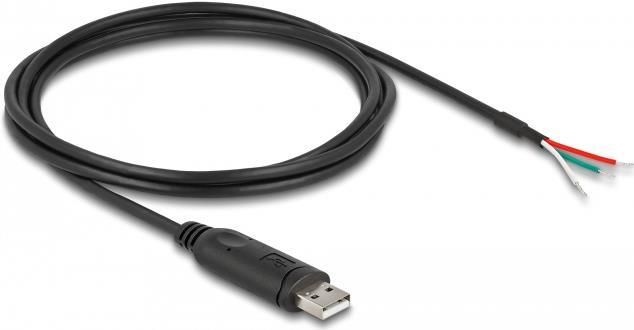 Image du produit Delock Câble adaptateur USB 2.0 type A vers série RS-485 3 x ouvert (2 m)