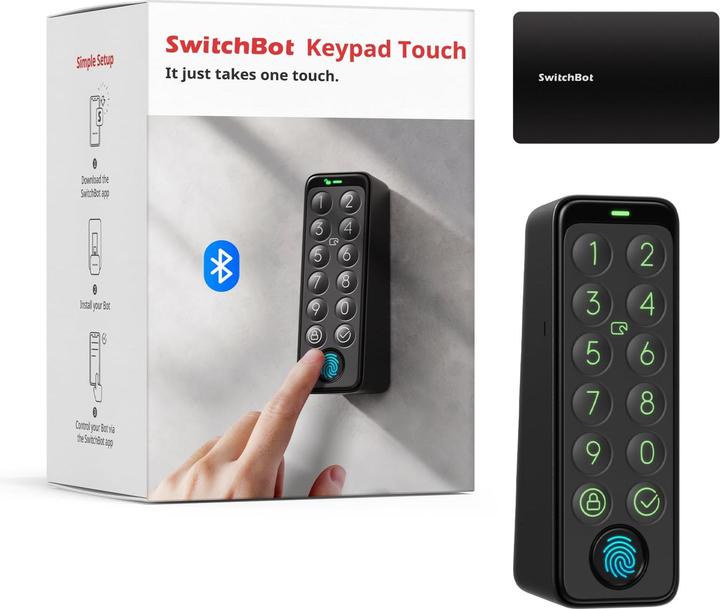 Image du produit SwitchBot Keypad Touch (Carte clé, Combinaison mécanique de chiffres)