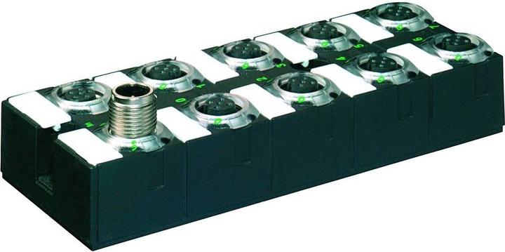 Actual product image Murr Elektronik Cube67 I/O expansion module 16 digital inputs Cube67 DI16 E 8xM12