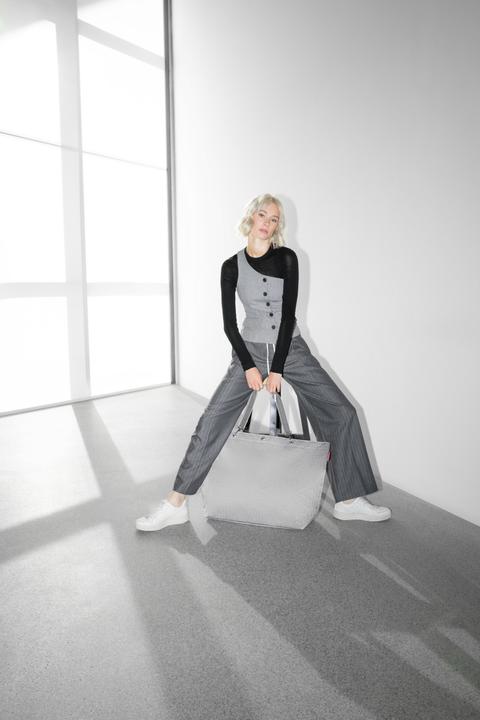 Actual product image reisenthel shopper XL herringbone grey