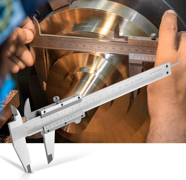 Actual product image Stahlwerk Caliper 0-150 mm DIN 862 made of hardened carbon steel (15 cm)