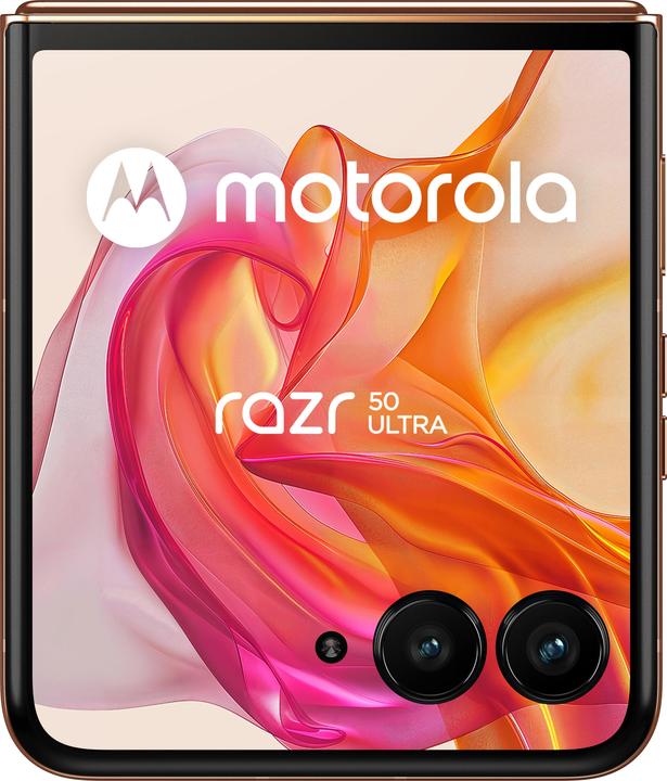 Productafbeelding Motorola RAZR 50 Ultra 12/512 GB Perzik Fuzz (512 GB, Perzikpluis, 6.90", SIM + eSIM, 50 Mpx, 5G)
