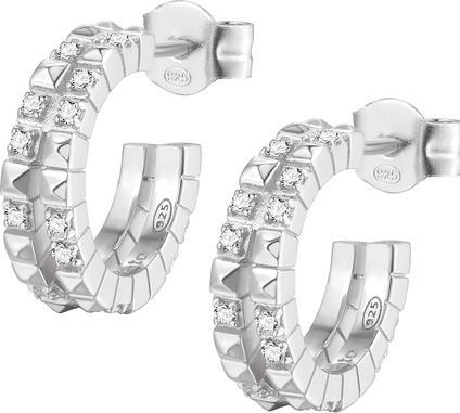 Rosato Modern round earrings with cubica zircons RZO042 (L)