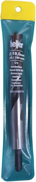Produktbild Heller Holz-Spiralbohrer 18 mm 11927 (9.5 mm)