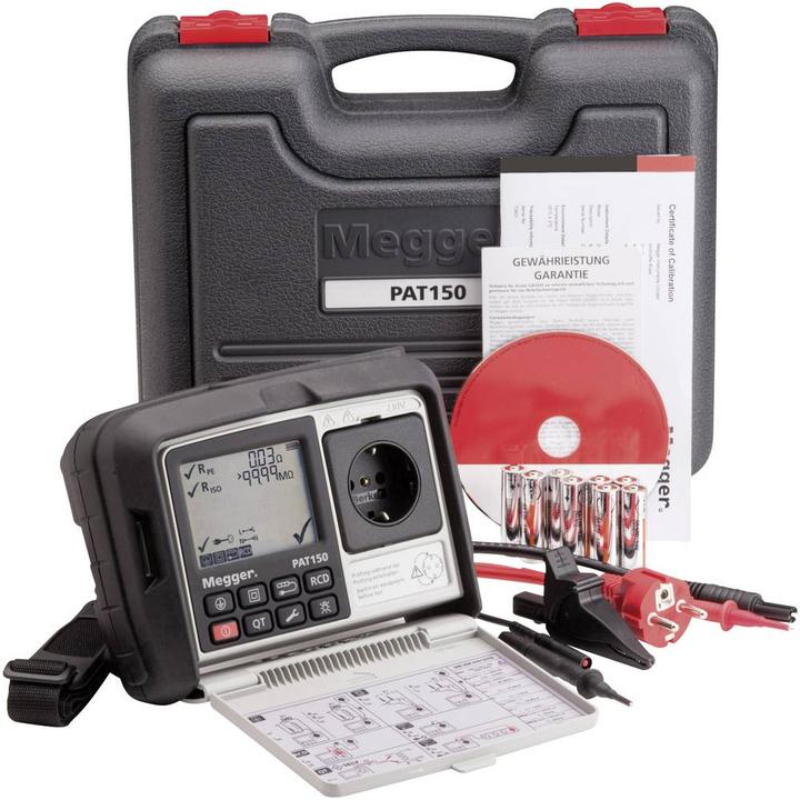 Immagine prodotto Megger PAT150-EN Tester VDE DIN VDE 0701-0702, DGUV regolamento 3, BGV A3, EN 62638 (1003-068) (CAT II 300V)