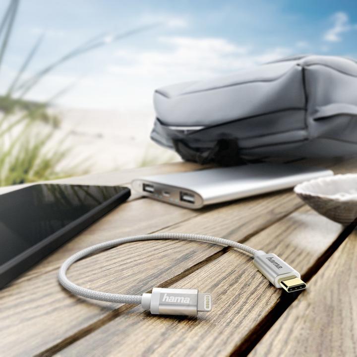 Produktbild Hama Schnelllade-Datenkabel (0.20 m, USB 2.0)