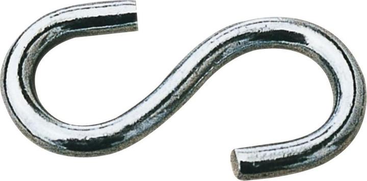 Produktbild Lüsebrink S-Haken 5,8x60 mm Hängehaken / Kleiderhaken Belastbar bis 30kg Stahl verzinkt