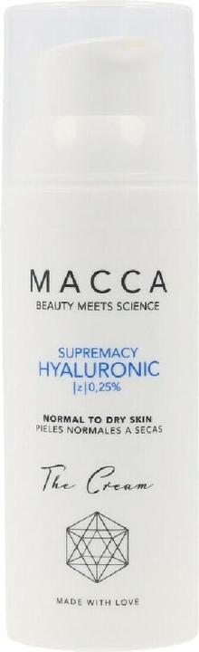 Actual product image Macca Cosmetics SUPREMACY HYALURONIC z 0.25% cream normal to dry skin 50 ml (50 ml, Day cream)