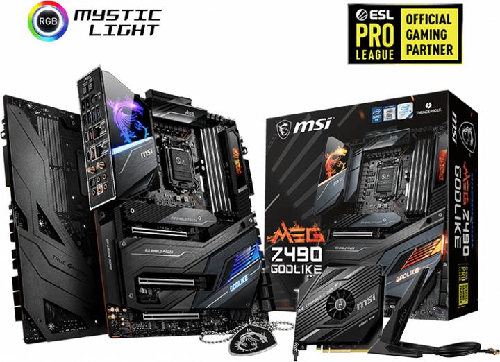 Image du produit MSI MEG Z490 Godlike (LGA 1200, Intel Z490, E-ATX)