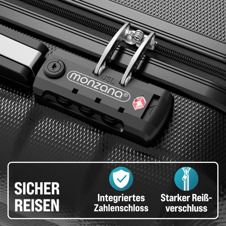 Actual product image Monzana Hard case TSA lock set of 3