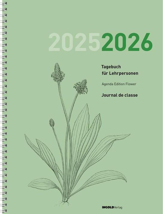 Agenda Edition Flower 2025/26 (23 x 30,5 cm, Tedesco, Francese)