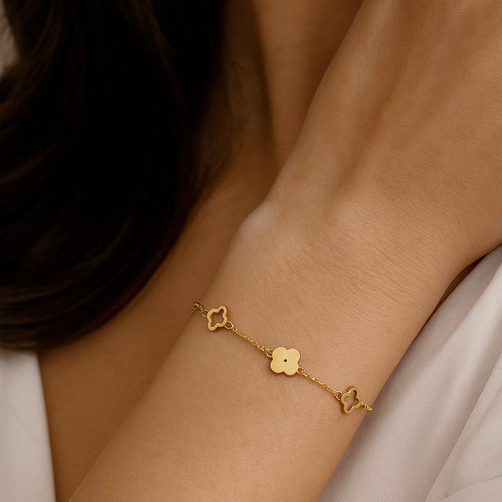 Actual product image Sensora Jewelry Lucky Bloom Armband (18k gold vermeil)