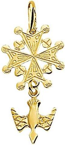 Marie Celeste Anhänger Hugenoten Cross - 5,5 mm - Gold (Gelbgold)