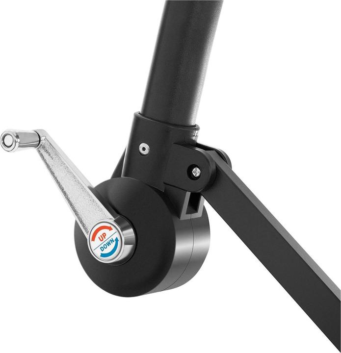 Produktbild Uniprodo Ampelschirm Sonnenschirm Pendelschirm Ø 300 cm neigbar UPF 50+ LED-Beleuchtung (2.70 m)