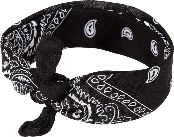 Actual product image JTI Bandana, patterned - black