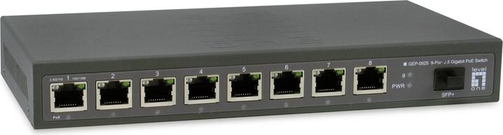 Immagine prodotto LevelOne Switch 9x GE GEP-0925 2.5GbE 108W 8xPoE+ sw (8 Porti)