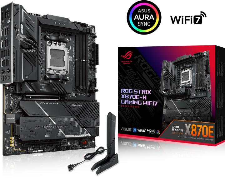 Produktbild ASUS ROG STRIX X870E-H GAMING WIFI7 (AM5, AMD X870E, ATX)