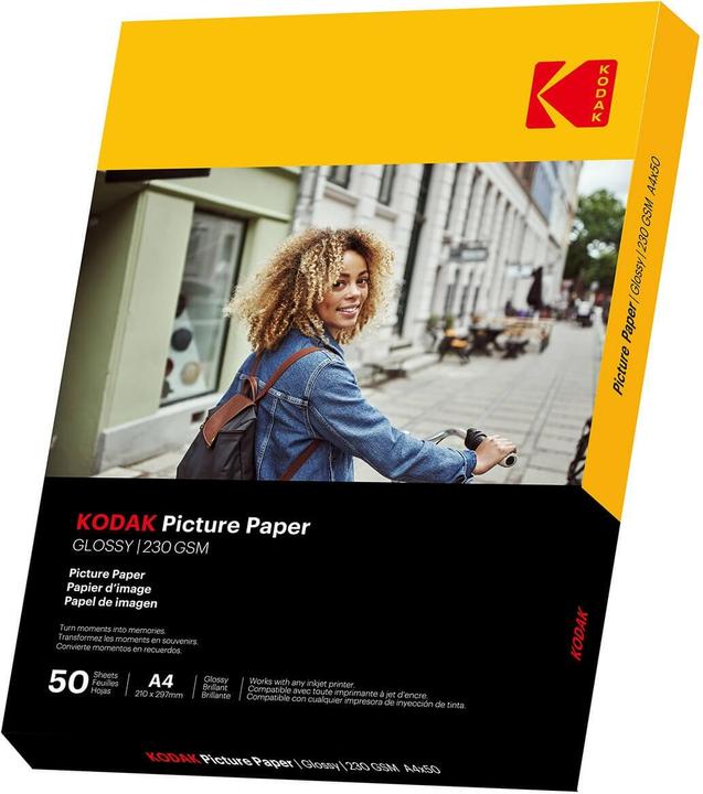 Actual product image Kodak Picture Paper 230g 11.8 mil Glossy 4/6x100 (9891267) (230 g/m², 21 x 29.7 cm, 1 x)
