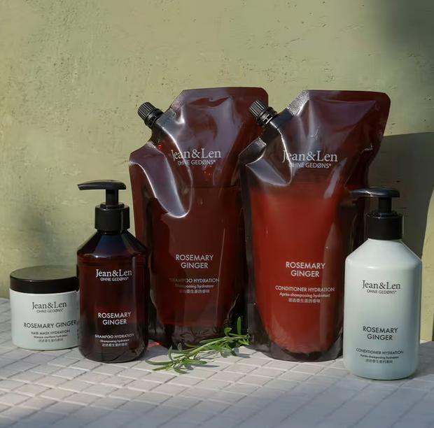 Actual product image Jean & Len Shampoo Hydration Rosemary/Ginger, 300 ml (300 ml, Liquid shampoo)