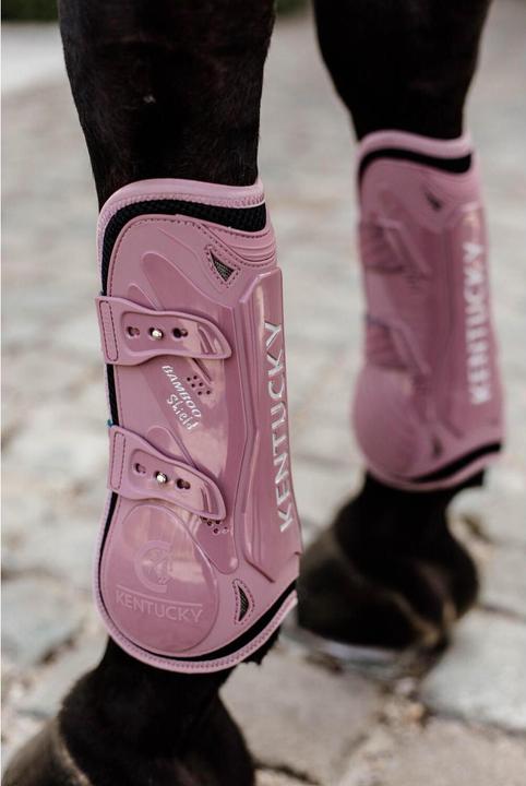 Actual product image Kentucky Horsewear open horse gaiters in elastic bamboo
