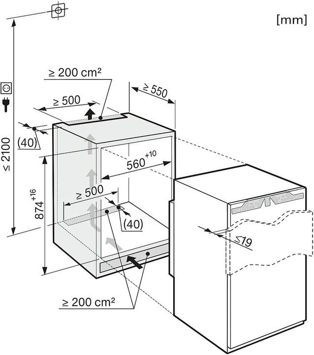 Produktbild Miele FN 32402 i Li (Einbau, 87 l)