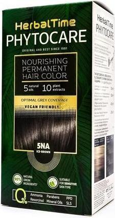 Herbal Time Phytocare Permanent Hair Dye Color Ice Brown 5na (5NA Cool brown)