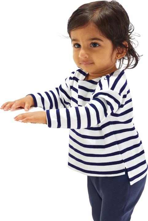 Babybugz Baby Breton Stripe Langarm TShirt (68)