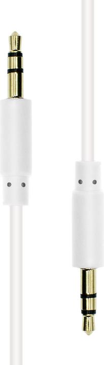 Image du produit ProXtend Mini-Jack 3-Pin Slim Cable M-M White 0.5M (0.50 m)