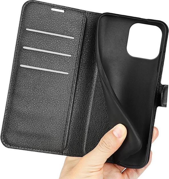 Actual product image MU Classic Litchi Leather Bookcover Series (Apple iPhone 16 Pro Max)