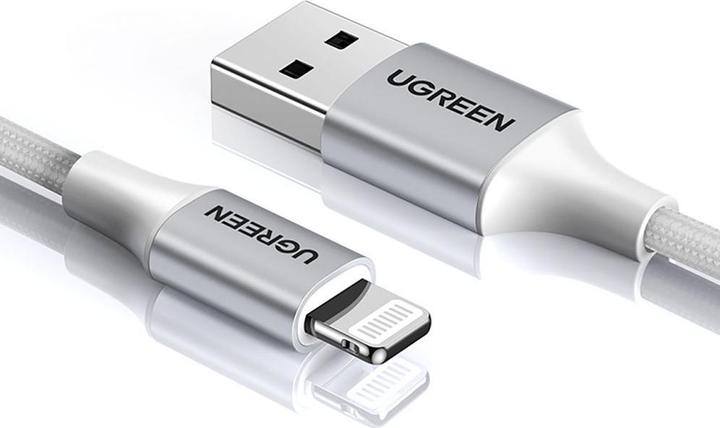 Produktbild Ugreen Lightning USB Nylon Alu MFi (2 m, USB 2.0)