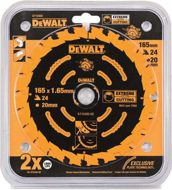 Productafbeelding DeWalt KSB 165x20 24 WZ 18° voor DWE550 DT10300