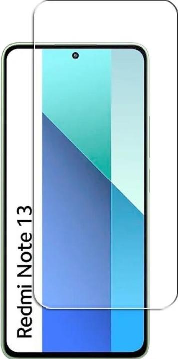 Actual product image Screenguard Xiaomi Redmi Note 13 4G armoured glass screen protector Case Friendly Design (1 Piece, Xiaomi Redmi Note 13 4G)