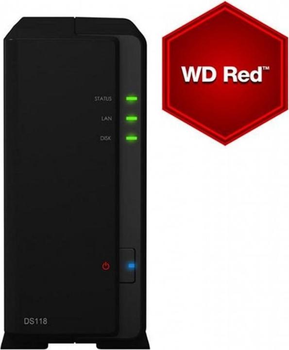 Produktbild Synology Ds118 (1 x 4 TB, WD Red Plus)