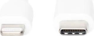Produktbild Digitus Daten- / Ladekabel, USB-C - Lightning, MFI (1 m, USB 2.0, 18 W)