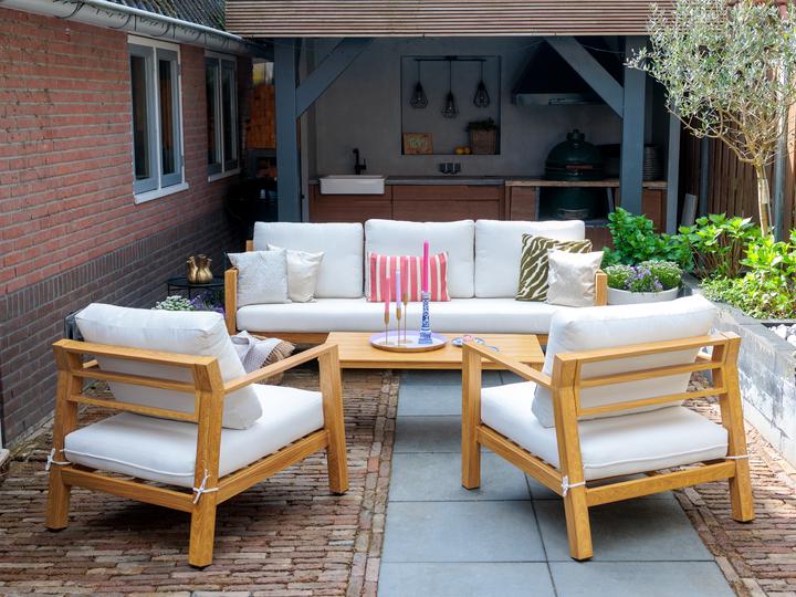 Actual product image Axi Orla lounge set 4-piece with bench, table and 2 chairs