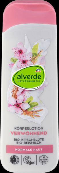 Produktbild dm alverde Körperlotion Bio-Kirschblüte, Bio-Reismilch (Körperlotion)
