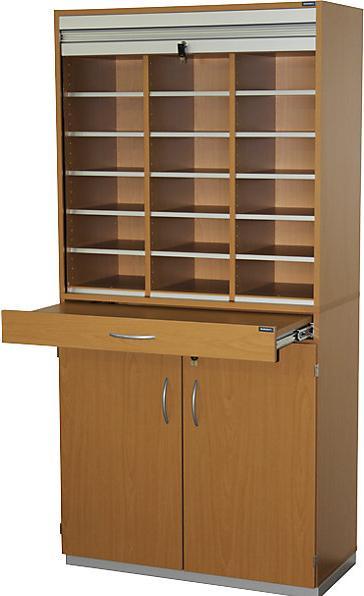 Immagine prodotto eurokraft pro Armadio di cernita con tapparella e tavolo di cernita (91,5 x 44 x 186,5 cm)