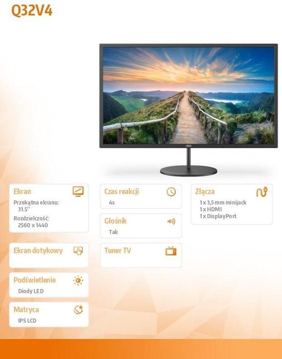 Productafbeelding AOC Q32V4 (2560 x 1440 pixels, 31.50")