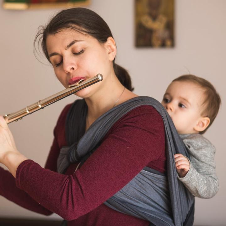 Babytragetuch Doubleface anthrazit (4.20 m)