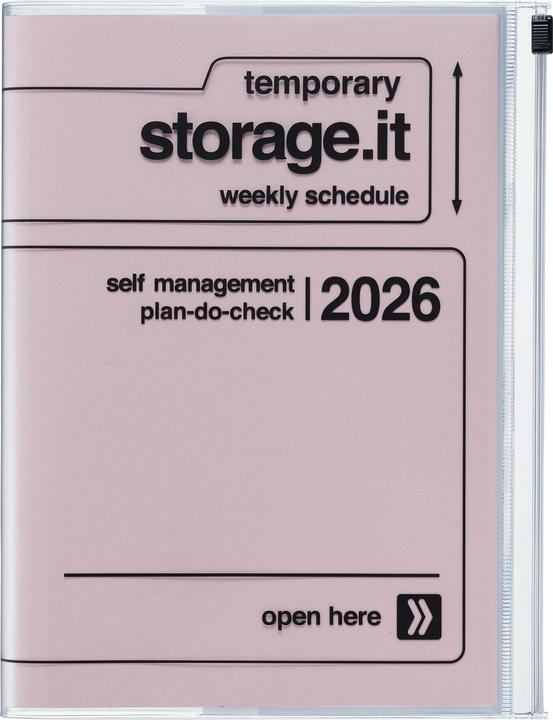 Mark'S 2025/26 Taschenkalender, A5 Storage.it // Pink (A5, English)