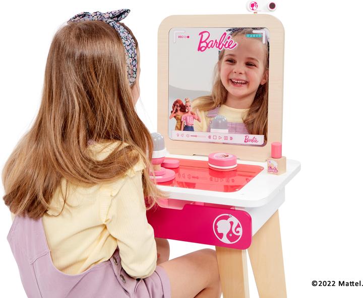 Image du produit Theo Klein 5716 Barbie - Coiffeuse et studio de vlogging, bois (MDF) (55 x 30 x 83 cm)