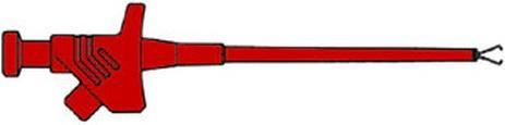 Velleman HM6410 Clamp test probe red (Test prod)