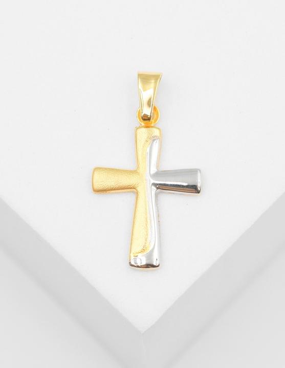 Image du produit Muau Pendant cross yellow gold 750, 23x13mm (Or jaune 750/18K)
