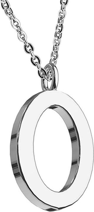 Star Piercing Kette silber Anhänger Buchstabe O (ohne Messing, Chirurgenstahl 316L)