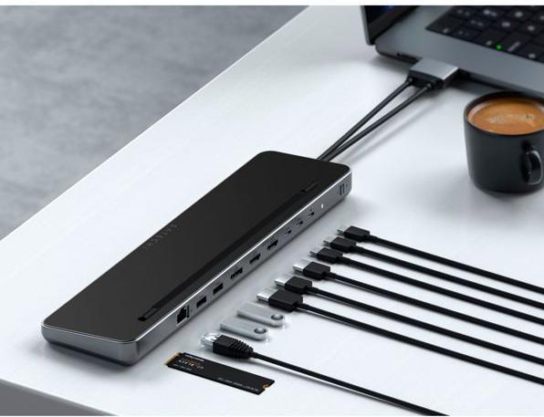 Image du produit Satechi Dual Dock Stand (USB-C, 9 Ports)