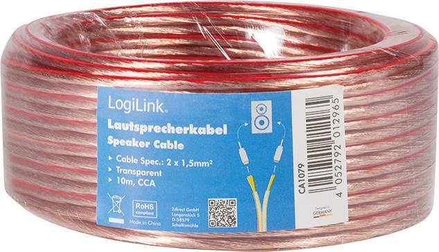 Produktbild LogiLink CA Lautsprecherkabel (10 m, 1.50 mm²)