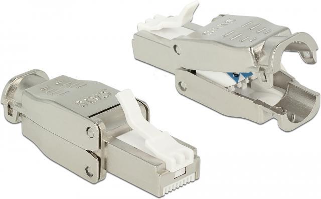 Produktbild Delock Stecker 86476 1 Stück, Grau werkzeugfrei (Netzwerkkabel Stecker)